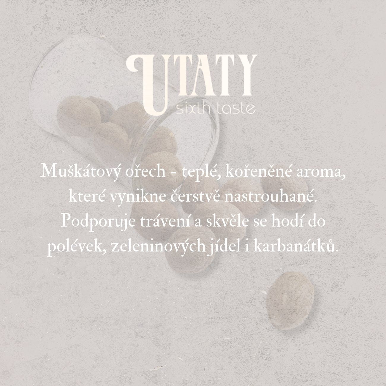 Muškátový ořech, 6ks
