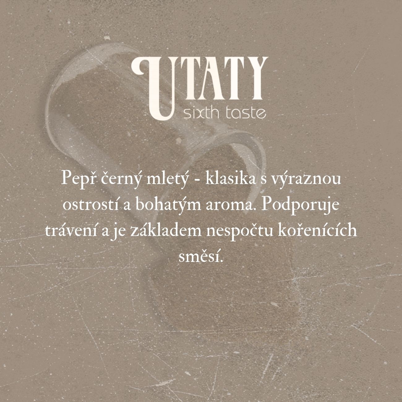 Pepř černý mletý